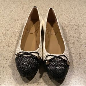 Ralph Lauren ballet flats, worn once inside!